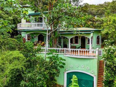 Ocean View Home for Sale in Ojochal with Pool & Jungle Views